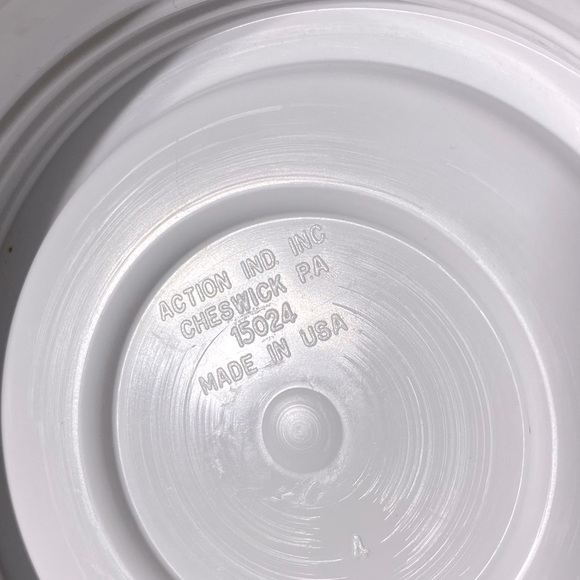 Vintage Carlton Glass Canister 3/4L Pink Victorian Rose Jar W Plastic Lid - Picture 9 of 12